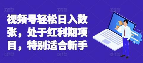 视频号轻松日入数张，处于红利期项目，特别适合新手-蓝天网创