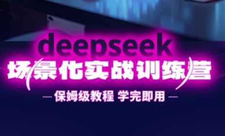 DeepSeek场景化实战训练营，保姆级教程，学完即用，手把手教你用DeepSeek提升效率-蓝天网创